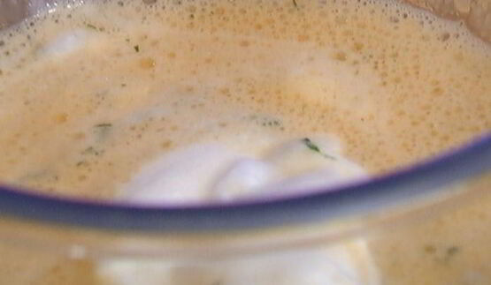 омлет со шпинатом и помидорами черри