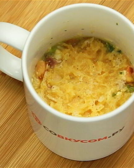 Рецепт омлета в чашке