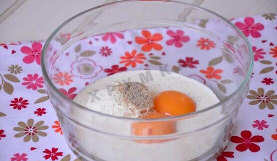 сладкий творожный омлет