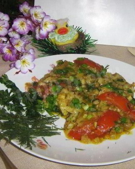 Рецепт вегетарианского омлета без яиц