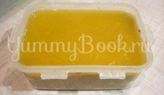 нежный паштет под апельсиновым желе