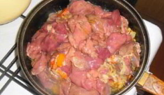 паштет из куриной печени с овощами