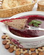 Паштет из утиной печени с клюквенным желе