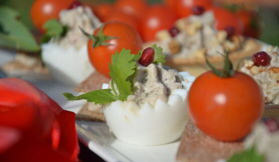 паштет из яиц и баклажанов