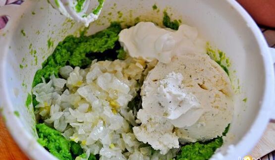 паштет из зеленого горошка