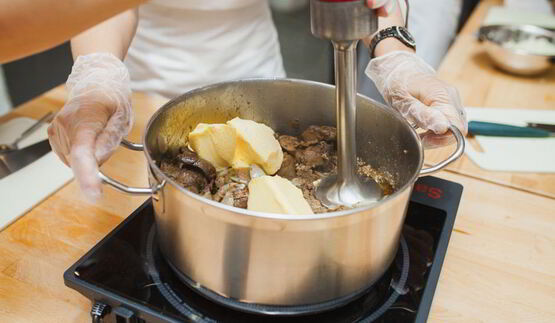 паштет куриный на гренках