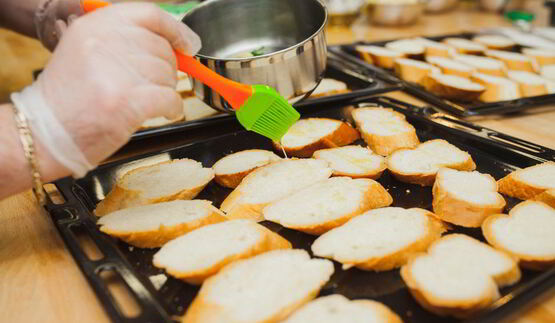 паштет куриный на гренках