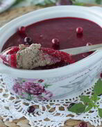 Паштет куриный со сливово-клюквенным желе