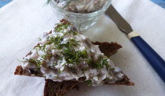 селедочный паштет с творожным сыром
