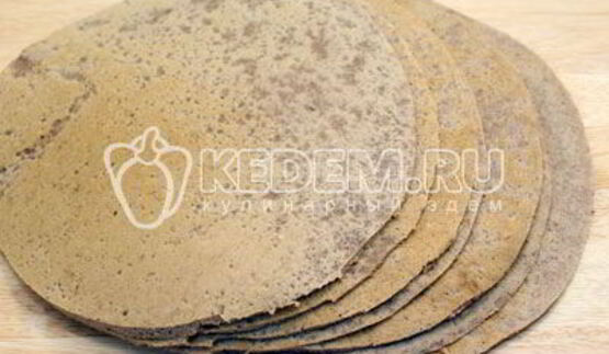 блинный торт с печенью