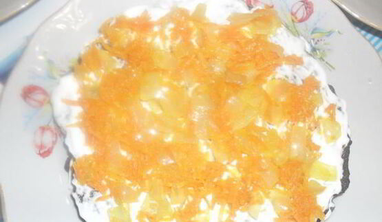 печеночный торт с грибами