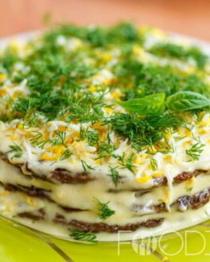 Рецепт печеночного торта в мультиварке