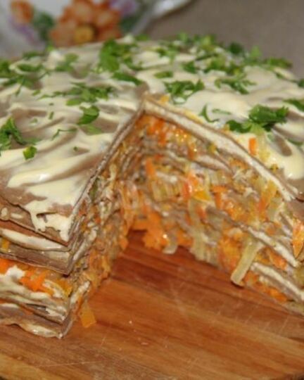 Рецепт торта из куриной печени