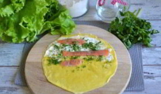 роллы из блинов