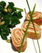 Роллы из копченного лосося