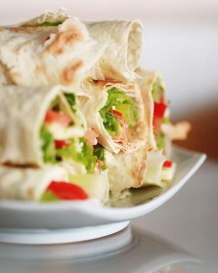 Рецепт роллов из овощей в лаваше