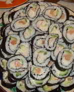 Роллы с красной рыбой