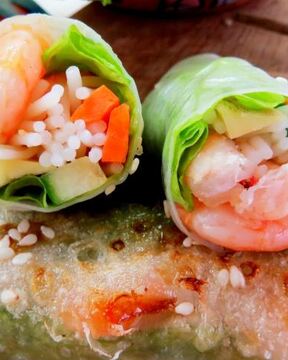 Спринг-роллы с креветками