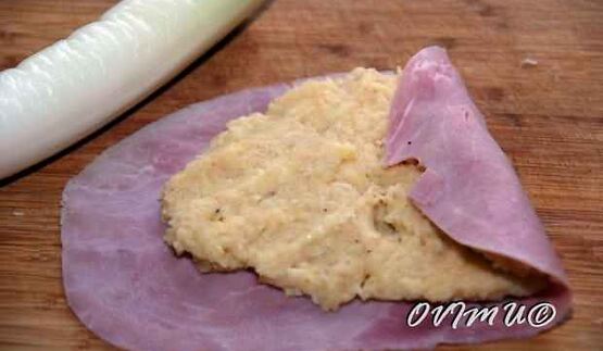 ветчино-картофельные роллы