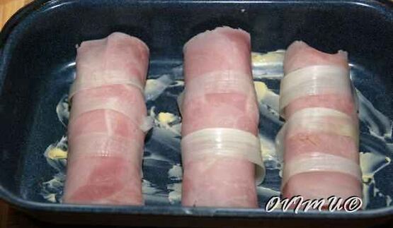 ветчино-картофельные роллы