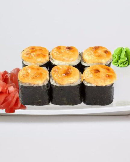 Рецепт запеченных роллов с крабовыми палочками