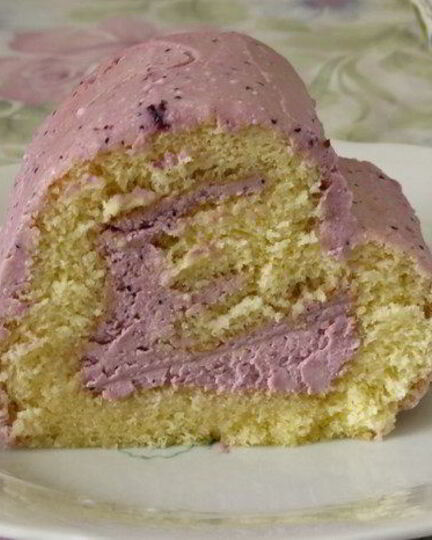 Рецепт бисквитного рулета сердце