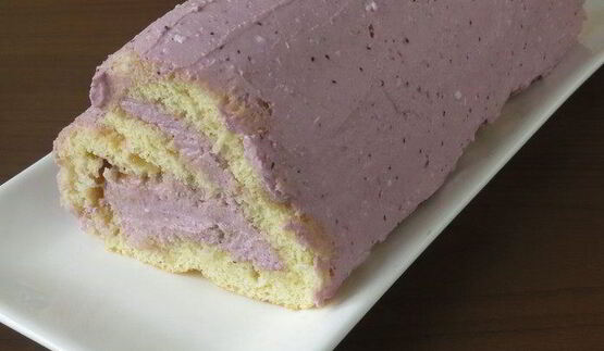 бисквитный рулет сердце