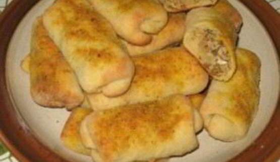 картофельные рулетики с мясом