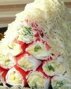 Крабовые рулетики с сыром