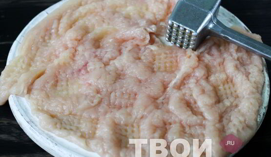 куриный рулет с омлетом