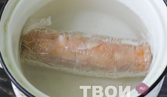 куриный рулет с омлетом