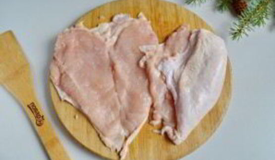 куриный рулет в гранатовом желе