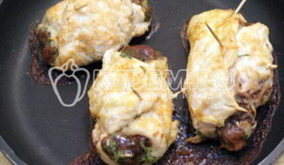 куриные рулетики с печенью