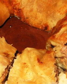 Мясной рулет из лаваша