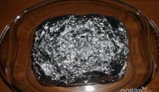 мясной рулет в фольге