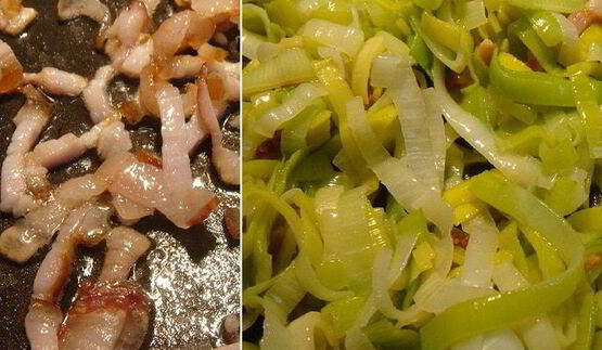 паста-рулет с курицей и беконом для защитников отечества