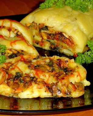 Рулет из картофельного пюре