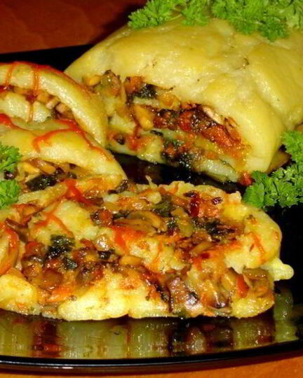 Рецепт рулета из картофельного пюре