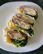 Рулет из лаваша с печенью трески