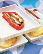 Рулет из перца с баклажанами