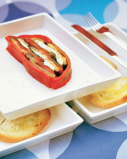 Рецепт рулета из перца с баклажанами