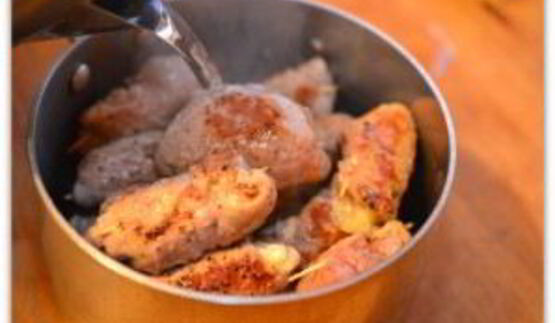 свиные рулетики с сыром