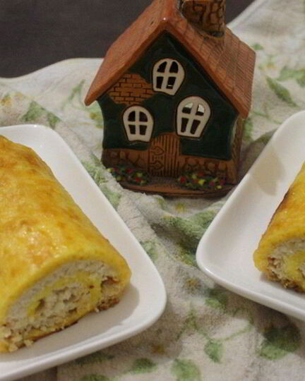 Рецепт сырно-куриного рулет