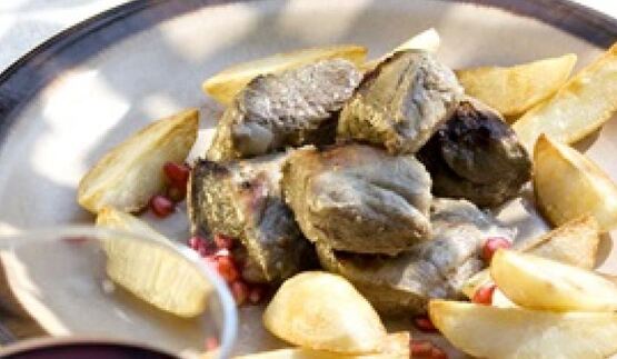 свинина, маринованная в вине