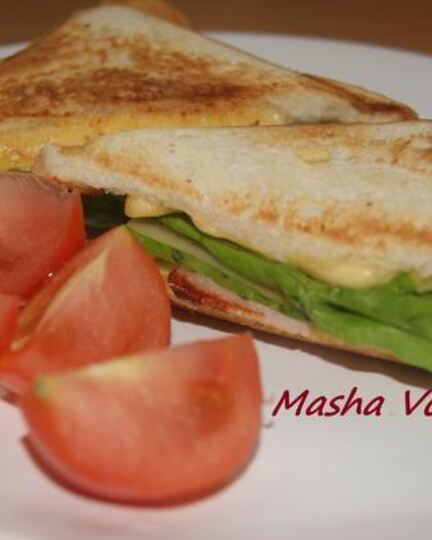 Рецепт сэндвича с сыром и карбонатом