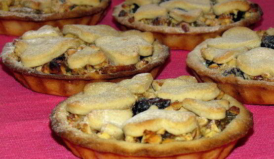 бельгийские тарталетки с фруктово-ореховой начинкой