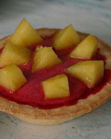 Рецепт холодных пирожных из вишни в тарталетках