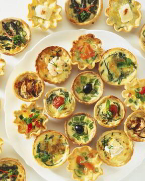 Тарталетка с печенью трески