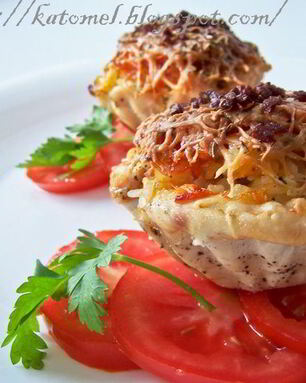 Тарталетки из куриного филе с сочной начинкой