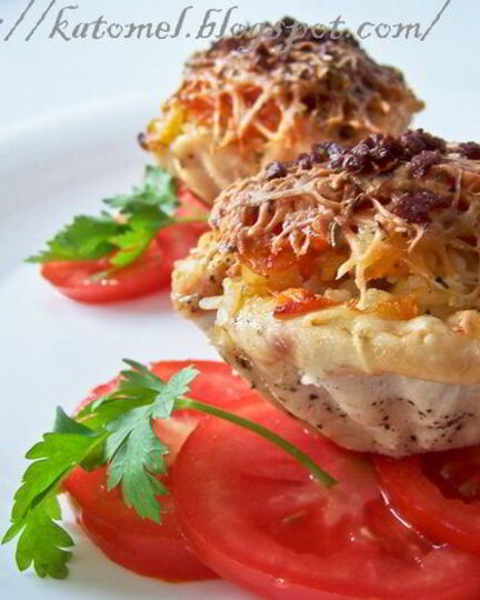 Рецепт тарталеток из куриного филе с сочной начинкой